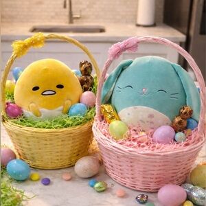 Squishmallows Easter Plush Bunny & Gudetama Egg – Soft Cuddly Plush Stuffy Lovey